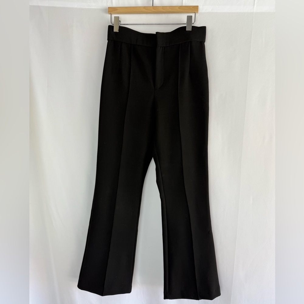 Zara Black Cropped Flare Women's Pants